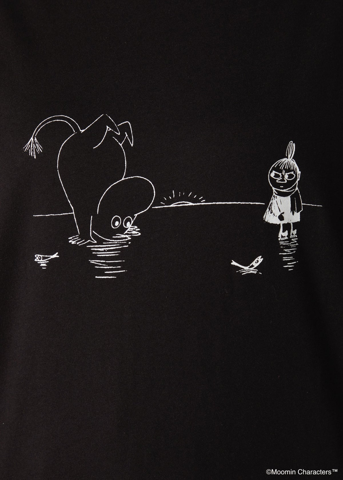 ムーミン オーガニックコットン ビッグＴシャツ・氷の上の逆立ちムーミントロール