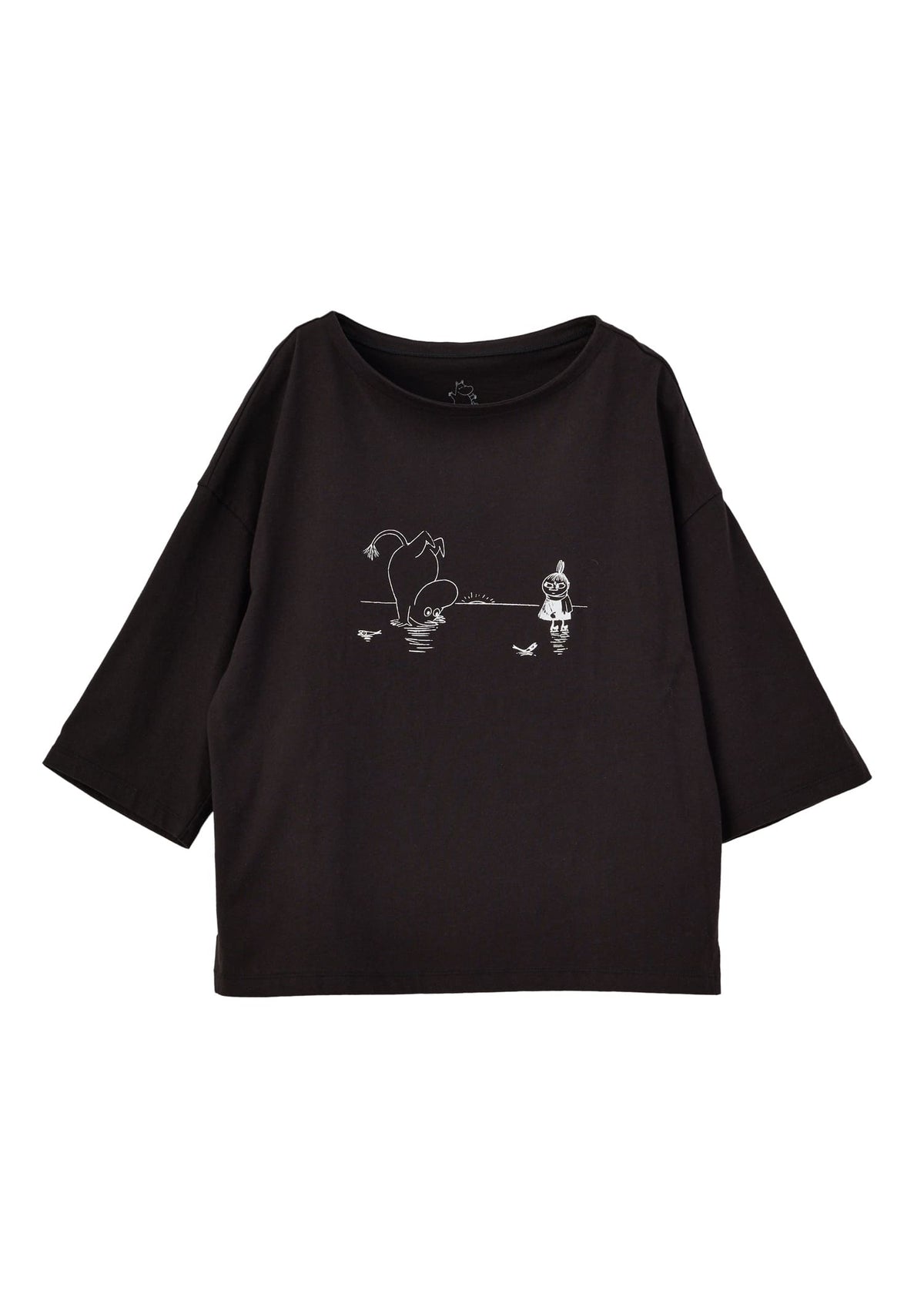 ムーミン オーガニックコットン ビッグＴシャツ・氷の上の逆立ちムーミントロール