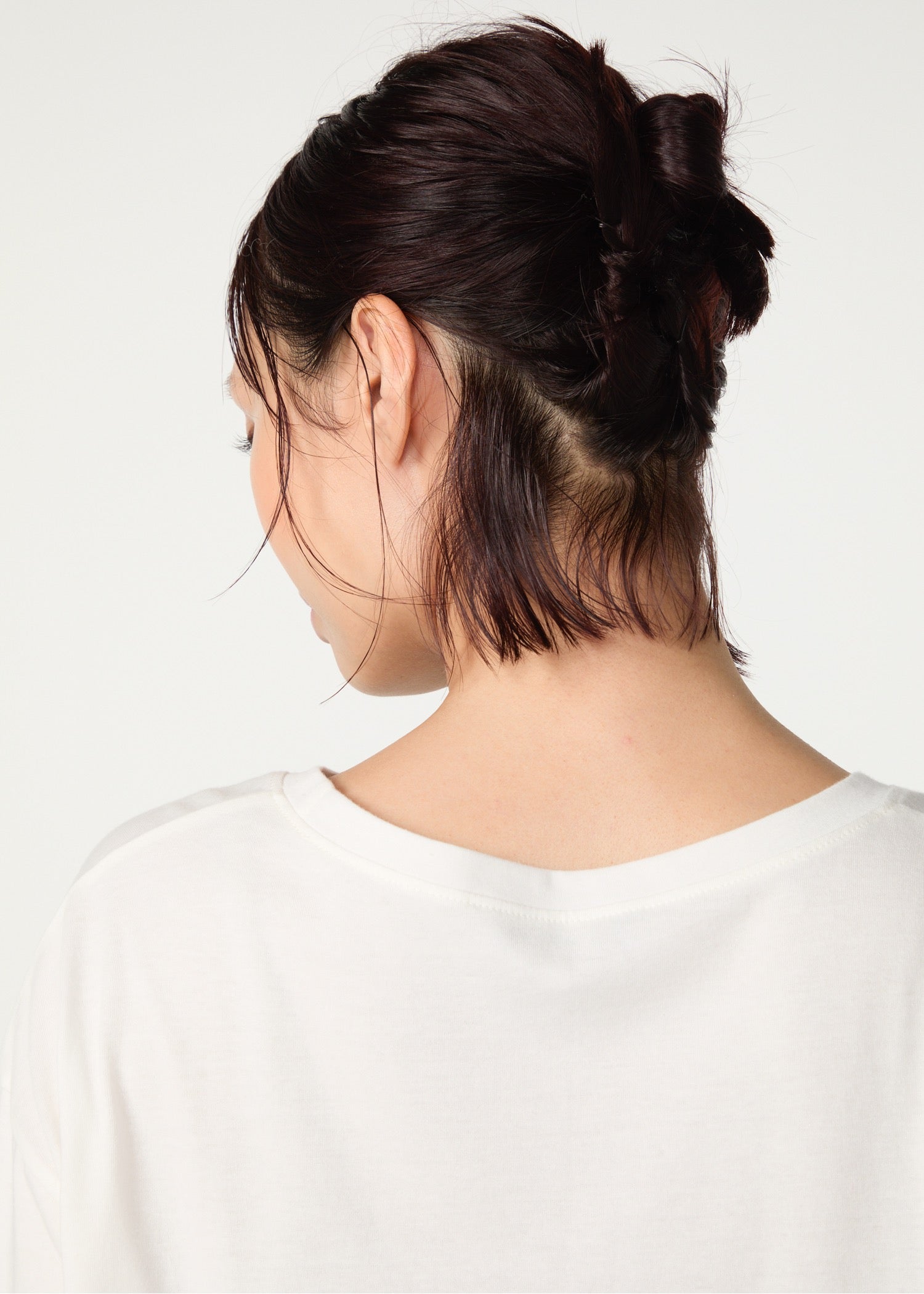 オーガニックコットン天竺 メッセージスリットTシャツ