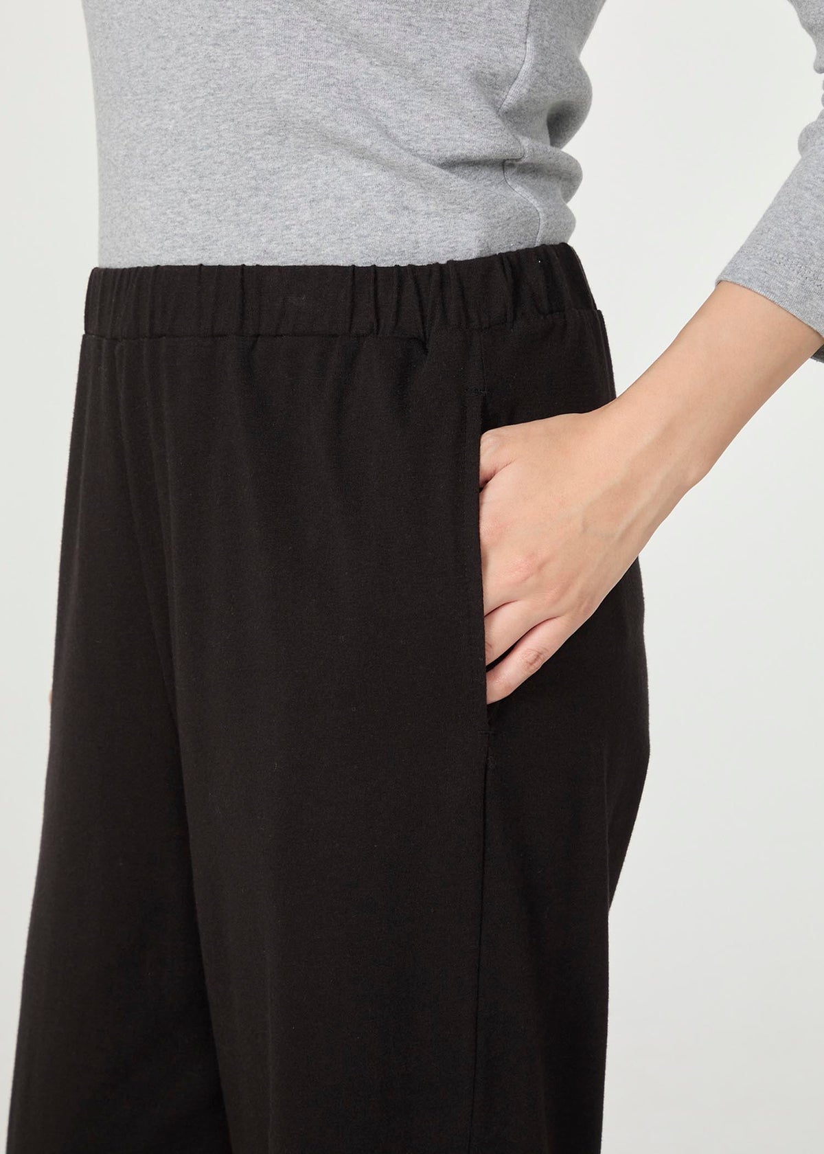オーガニックコットンストレッチ ストレートパンツ