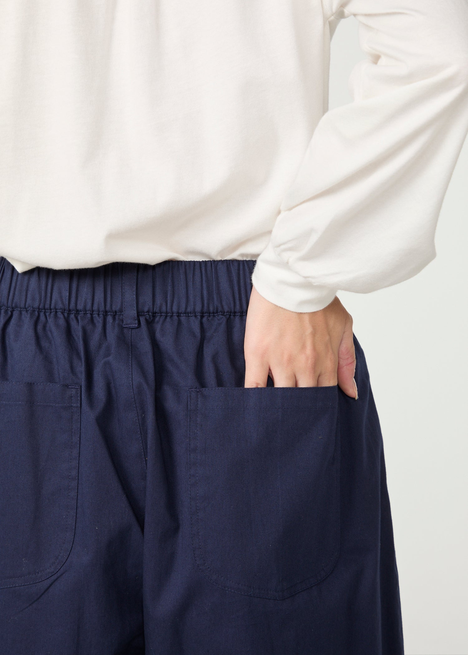 オーガニックコットンツイル バレルパンツ
