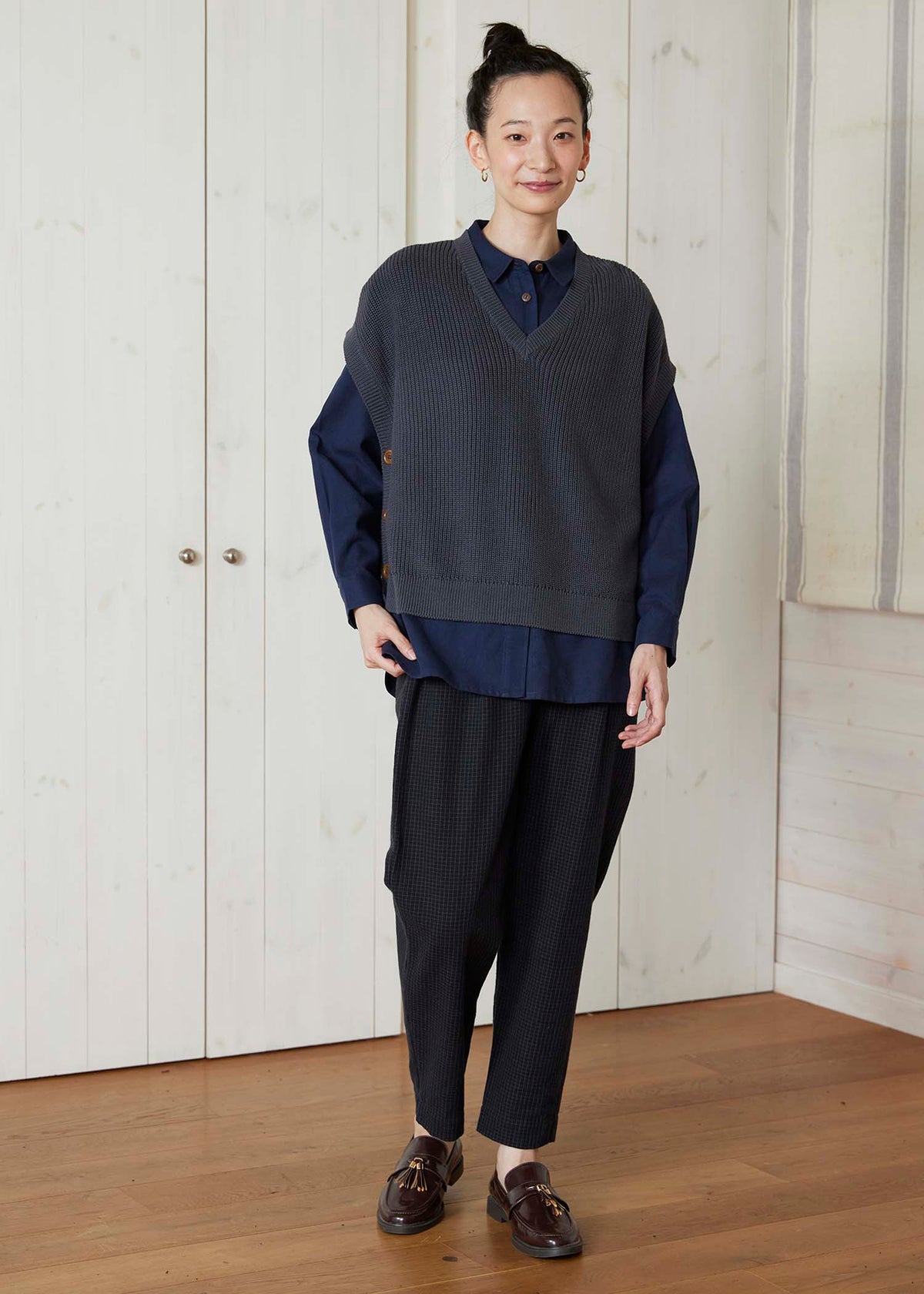 身長：168cm　着用サイズ：M