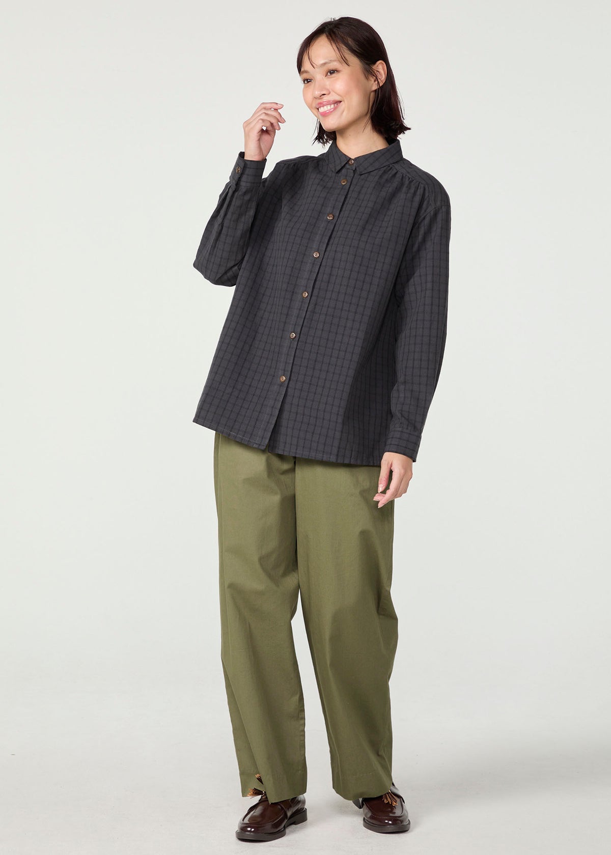 身長：165cm　着用サイズ：M