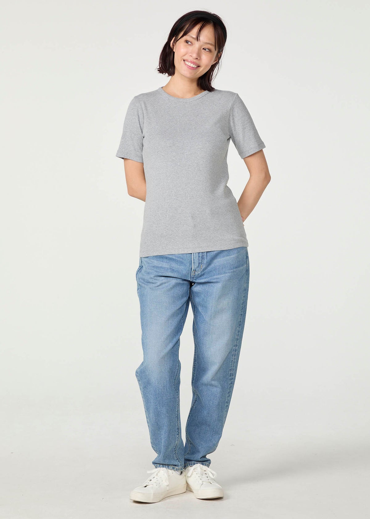 オーガニックコットンベーシック クルーネック半袖Tシャツ