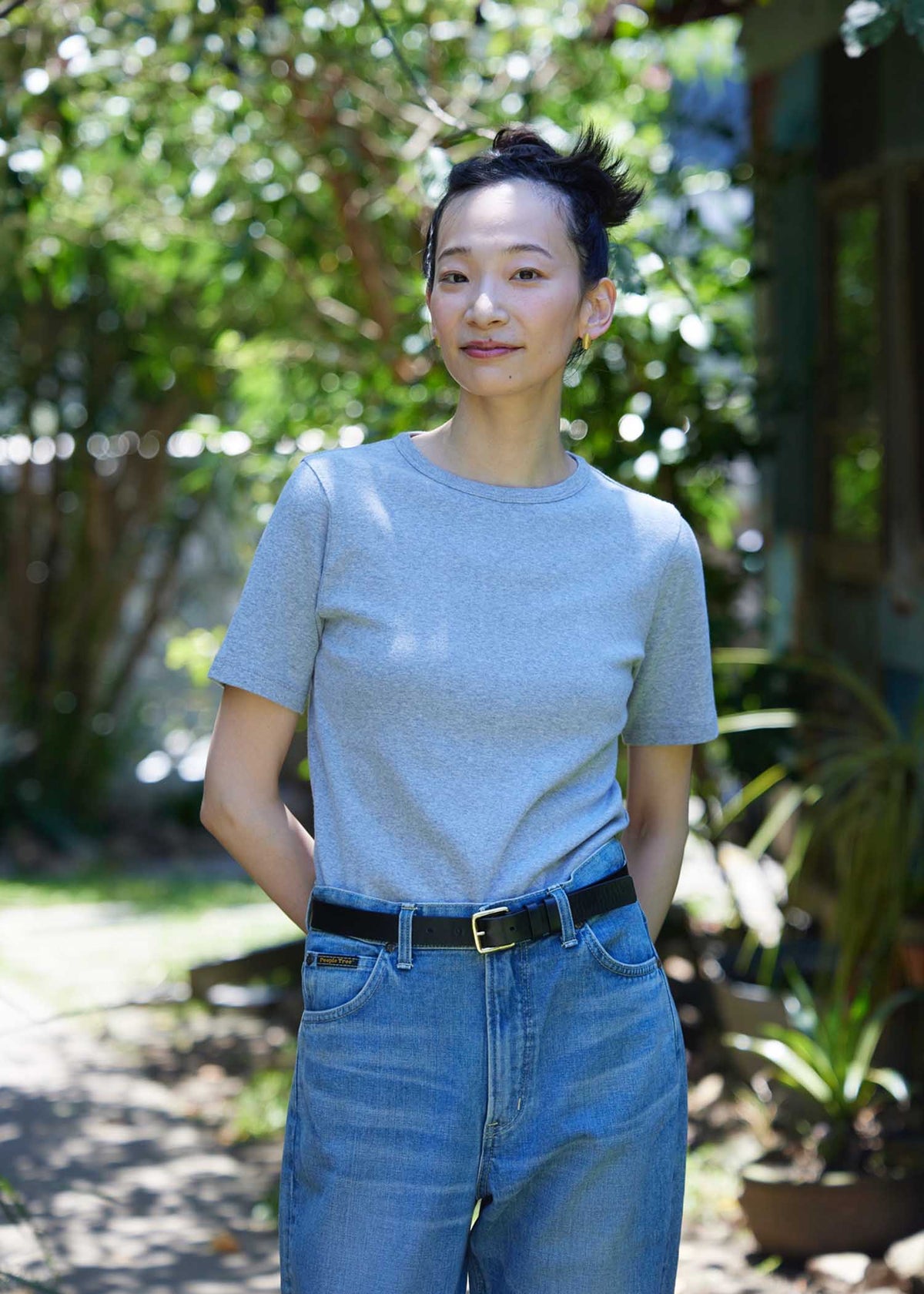 オーガニックコットンベーシック クルーネック半袖Tシャツ