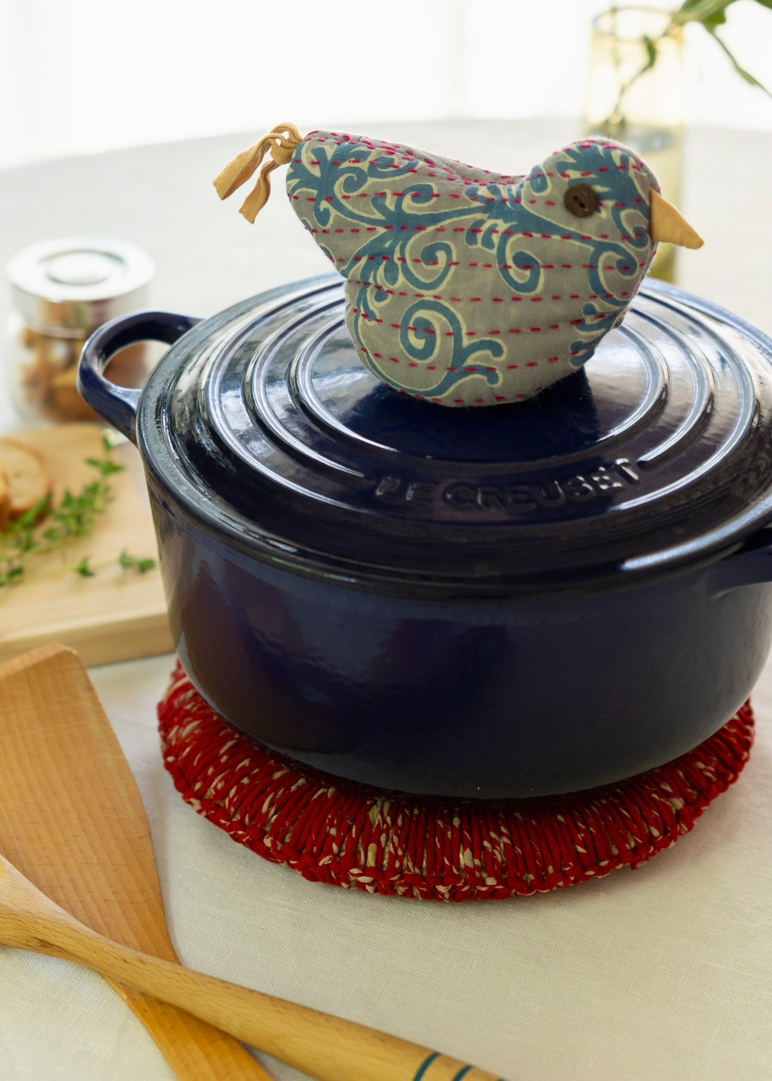 リサイクルサリー バード鍋つかみ