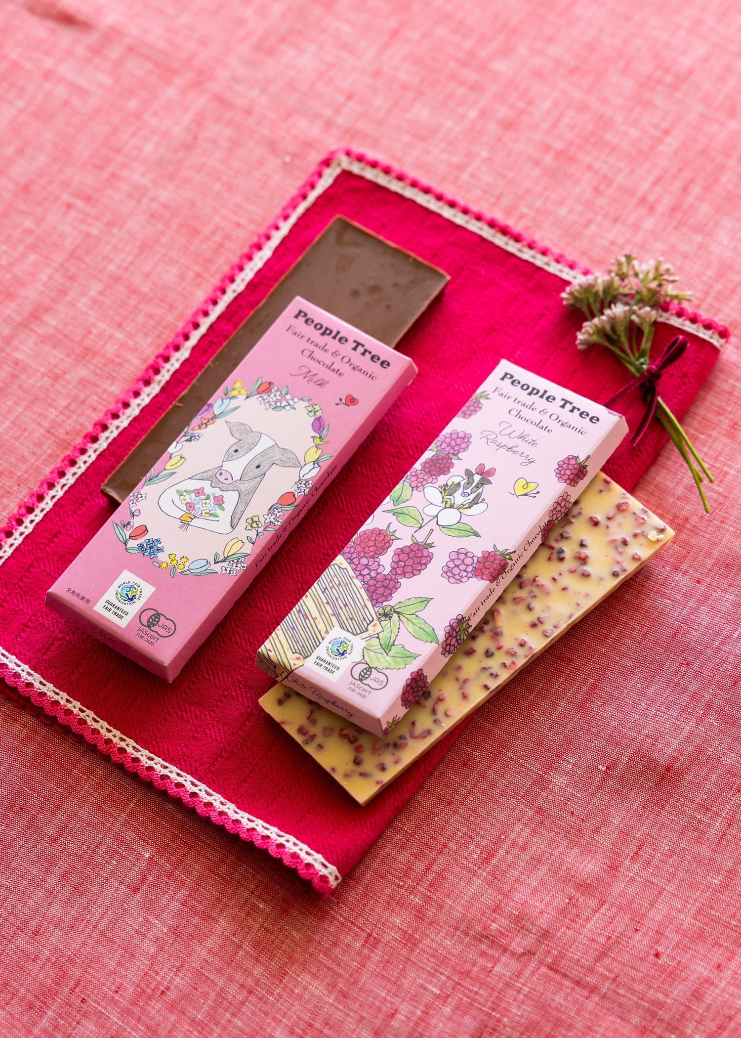 クラフトボックス入りフェアトレード＆オーガニック板チョコ ベストセット