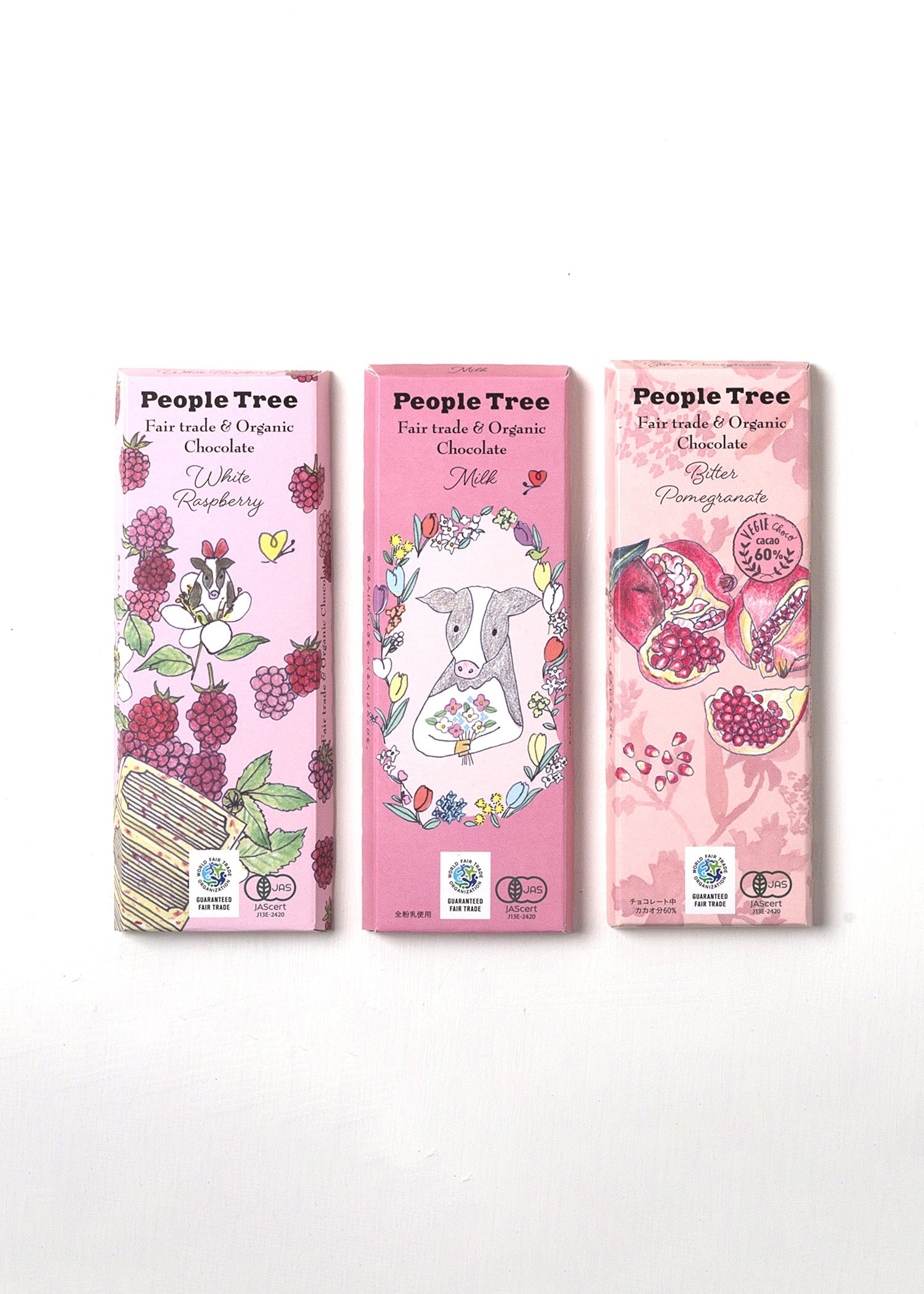 クラフトボックス入りフェアトレード＆オーガニック板チョコ 期間限定3枚セット