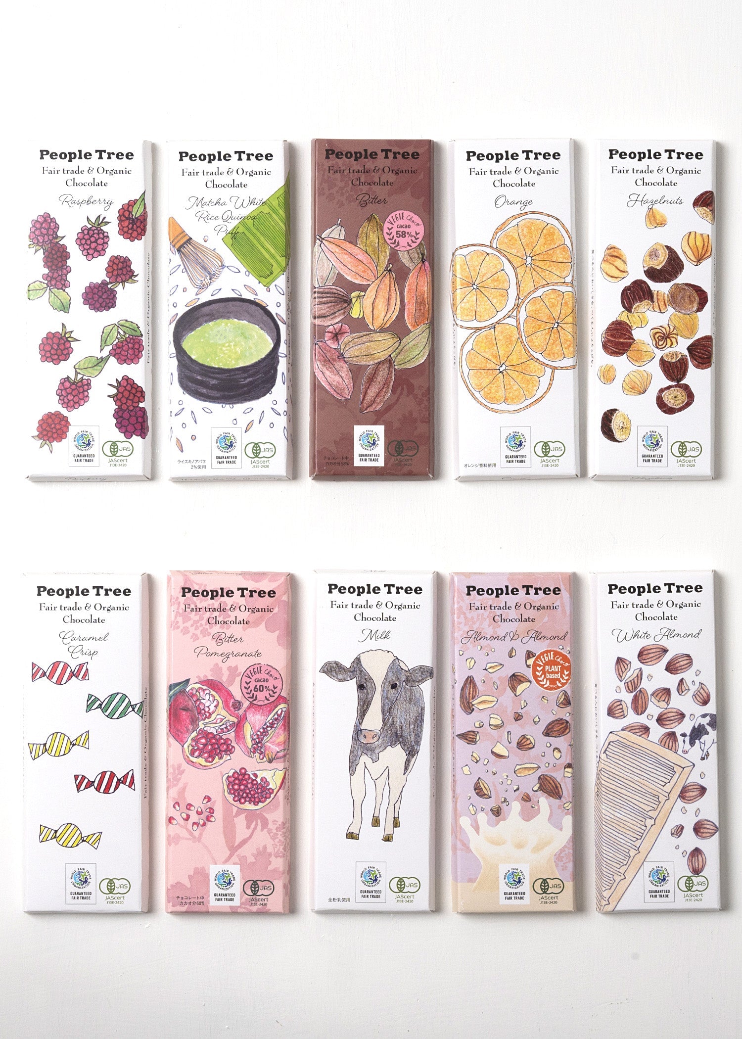 かなsoymilk+toffee-500(値引き) クラフトボックス入りフェアトレード＆オーガニック板チョコ・10枚セット