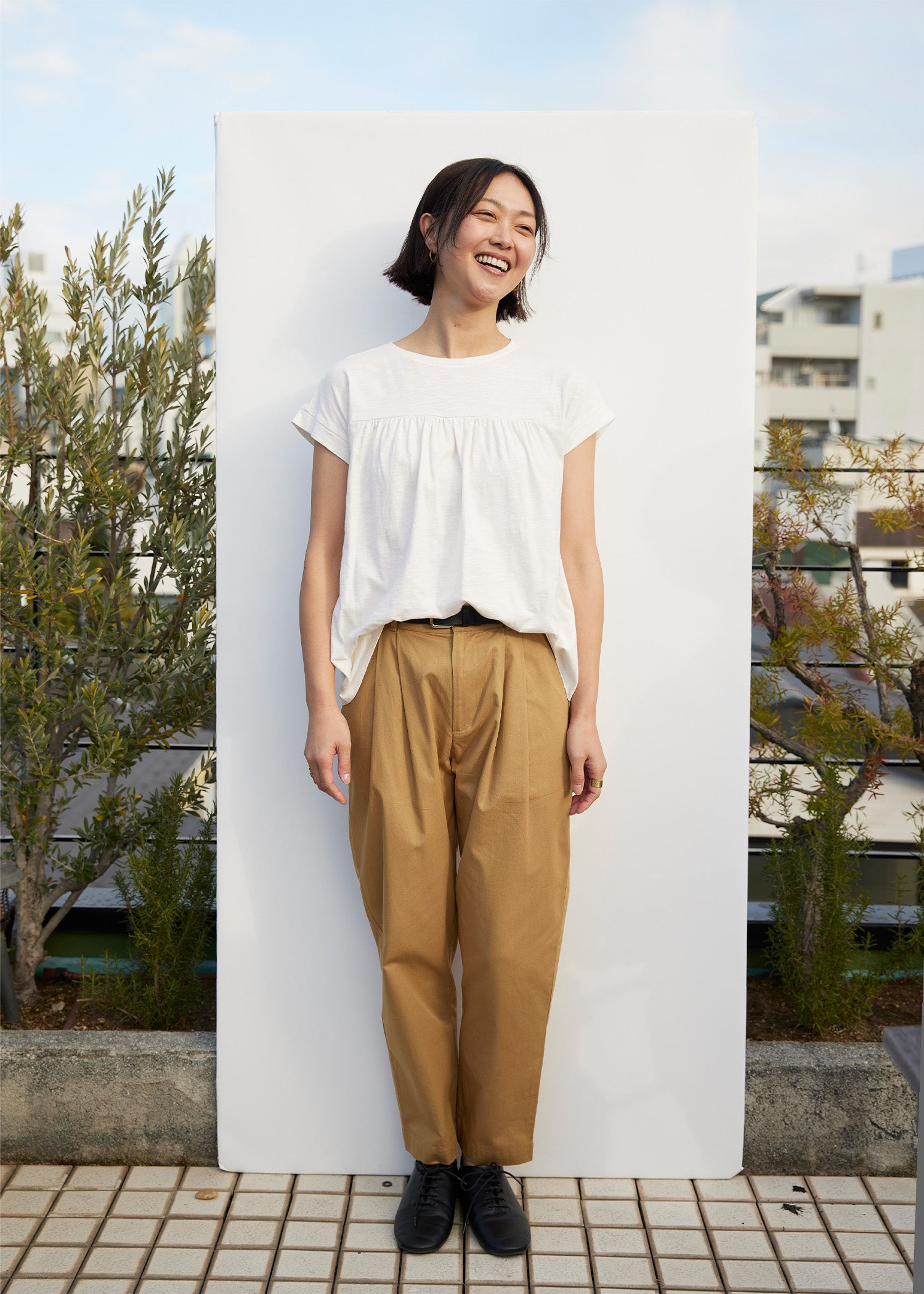 身長：170cm　着用サイズ：M