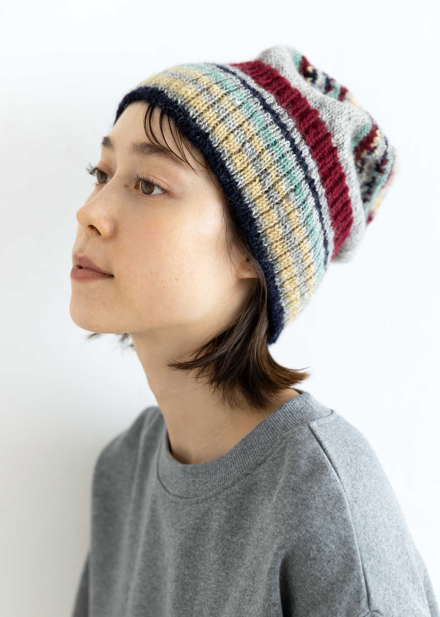 ニット帽 手編み - ニットキャップ